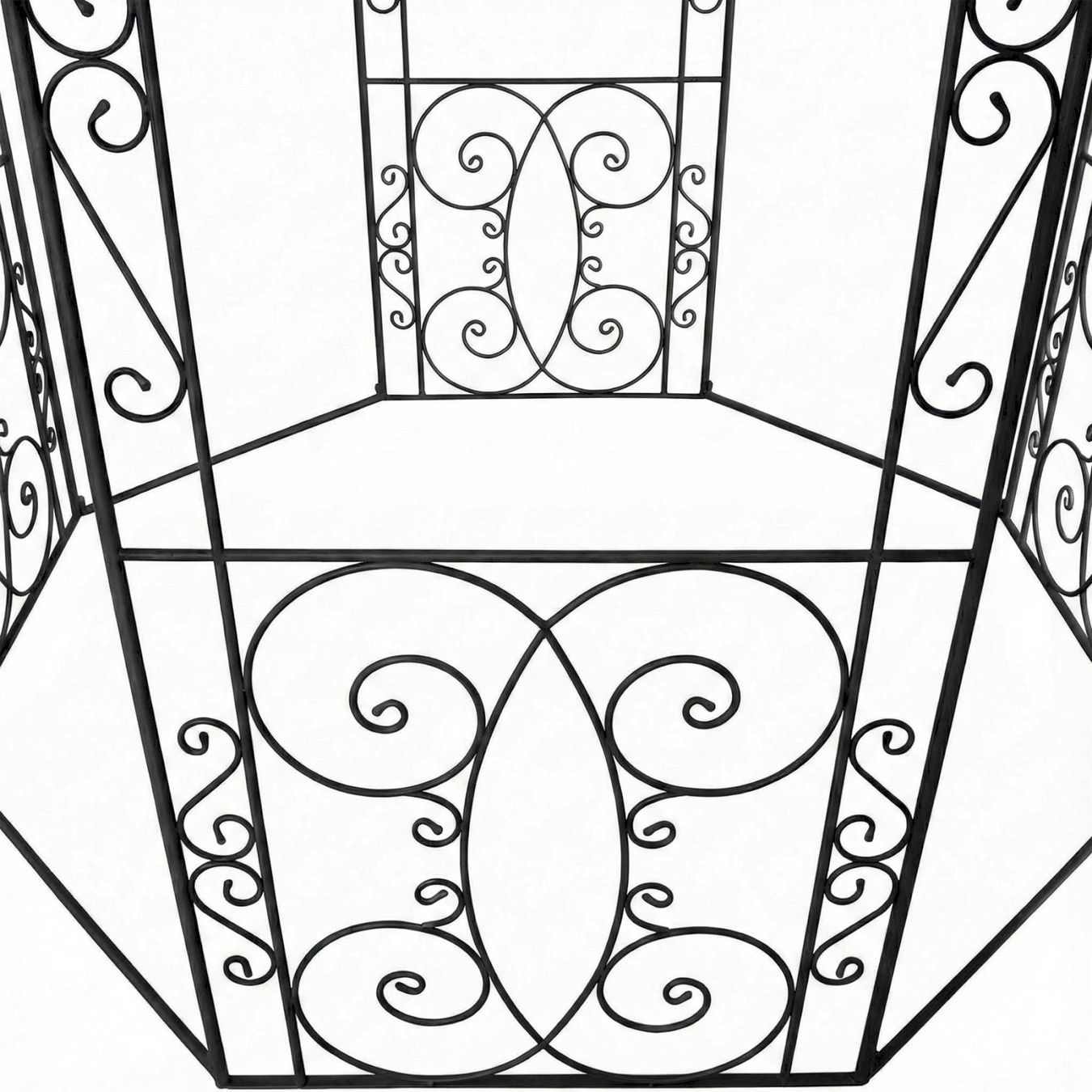 Zelte & Pavillons: Eisen Pavillon LEILA Ø285cm anthrazit – Neu und originalverpackt aus Bottighofen von zaap 4