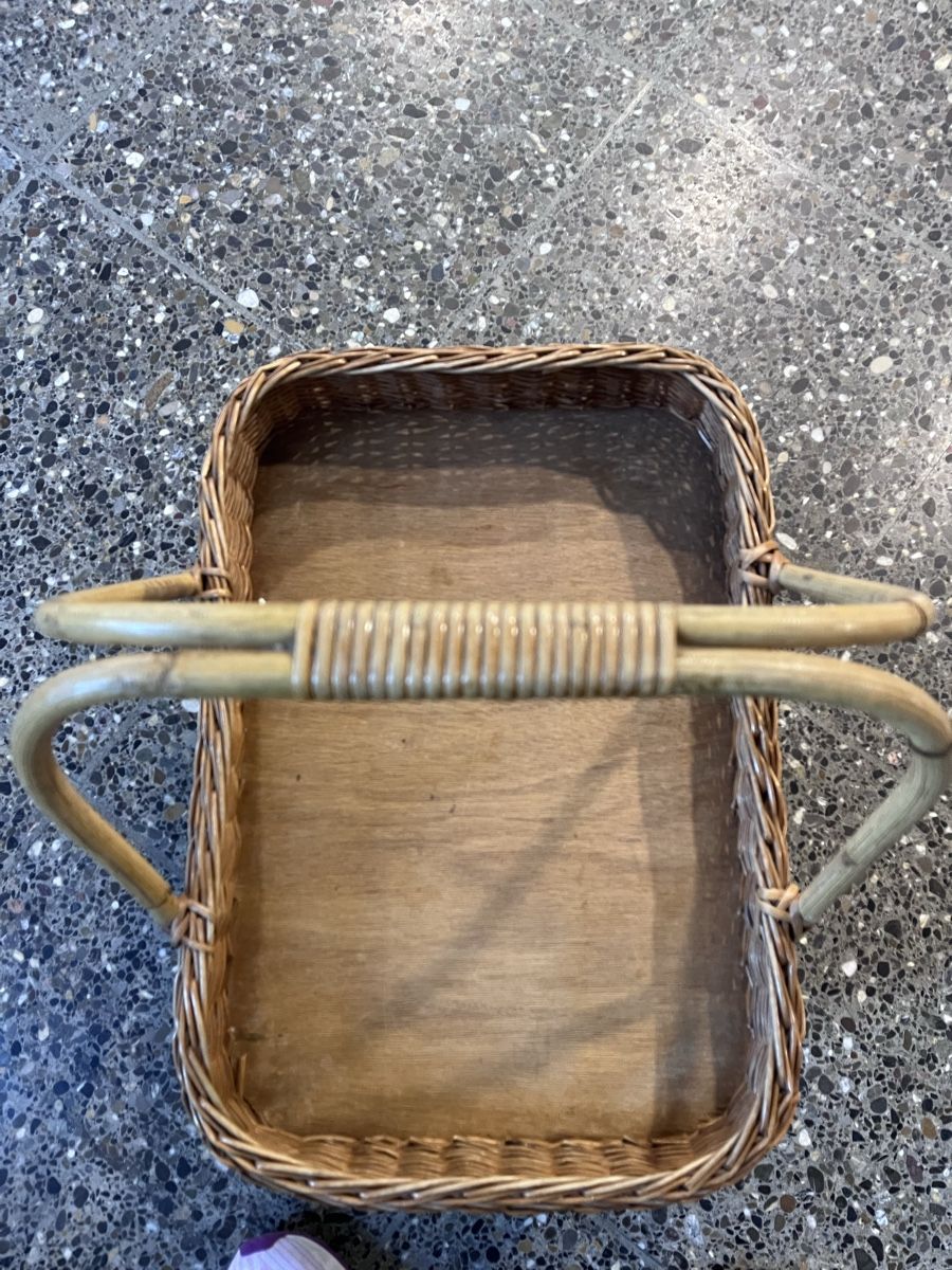 Altro in Antiquarato & Arte: Wunderschöner Vintage Serviertablo Korb Tablett 50x30cm – Usato da Zürich venduto da Roulet 4