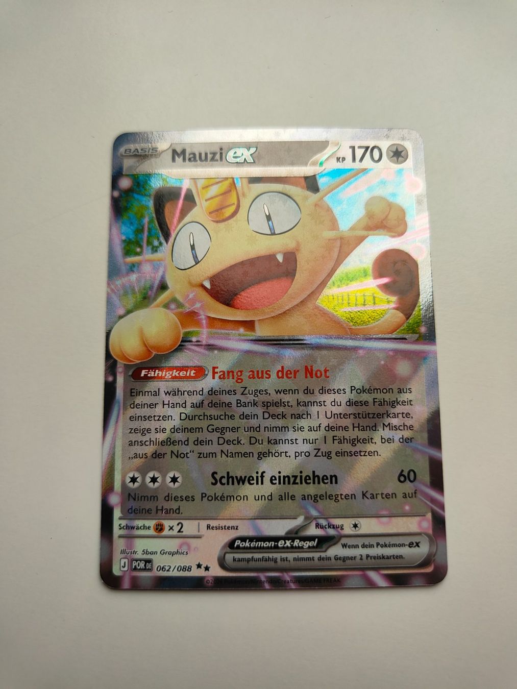 Pokémon Carte collezionabili: Pokemon Mauzi Ex Meowth Rare – Usato da Thalwil venduto da FigurenFreunde