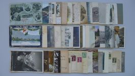 Sammlung ANSICHTSKARTEN etwas LITHO, total 53 Stück.