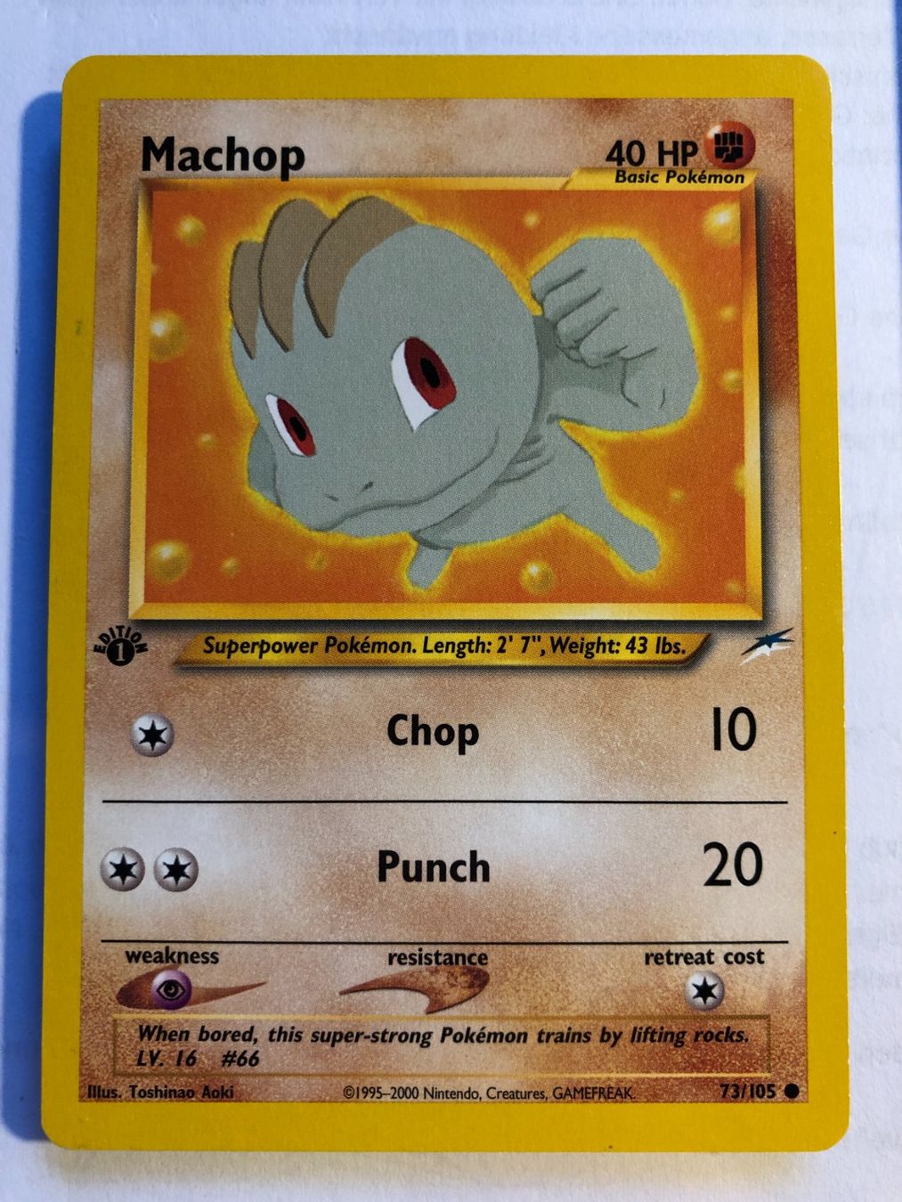 Carte collezionabili: Machop 1st Neo Destiny - MINT - ab 1.- – Usato da Giubiasco venduto da dan_pr8b