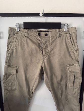 REPLAY Cargo Hose Olivgrün Stretch Baumwolle, W29