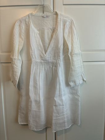 Weisses Sommer Tunika Kleid, Gr. 42