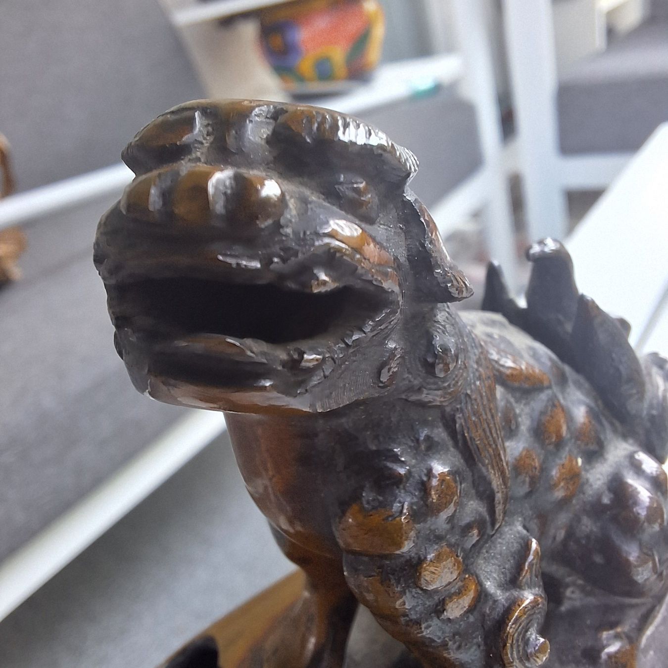 Sculture & Statue: Asiatische Bronze Öl Lampe – Usato da Burgdorf venduto da Max681 3