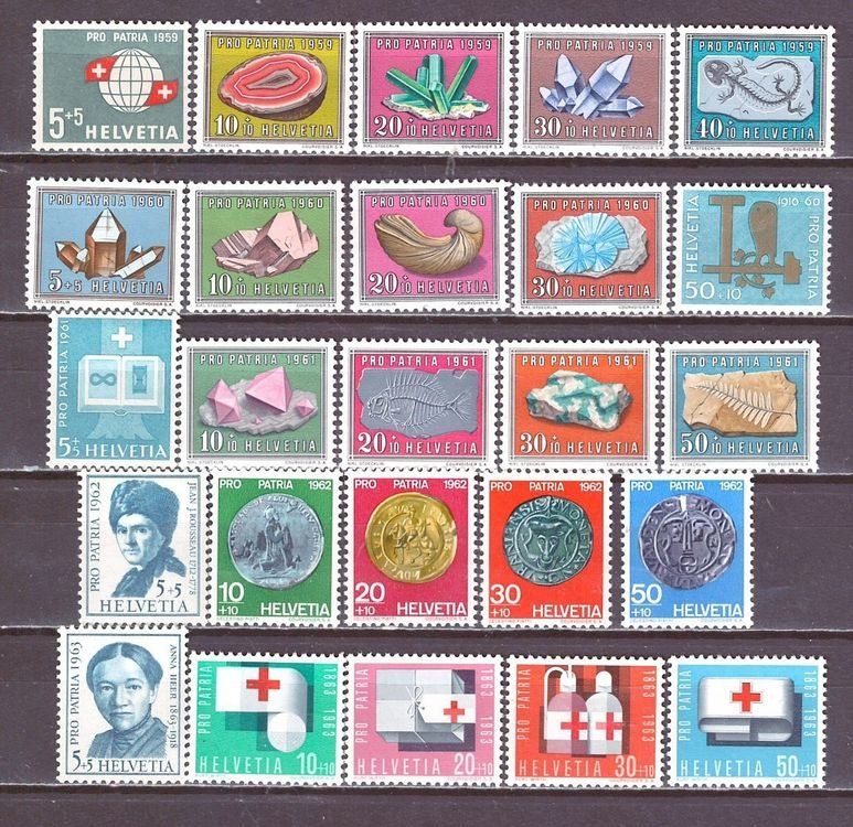 Tutti i francobolli: Pro Patria Sammlung postfrisch ** – Nuovo (secondo la descrizione) da Frauenfeld venduto da Interessent1 2