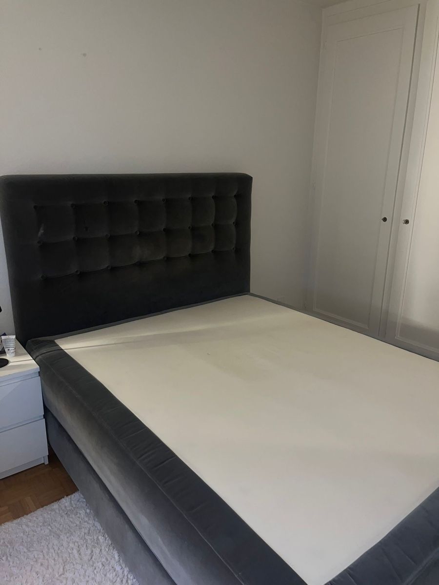 Ikea Letti: Boxspringbett, grau, gebraucht, 160x200cm, Schnäppchen! – Usato da Bern venduto da lio_f6wm 4