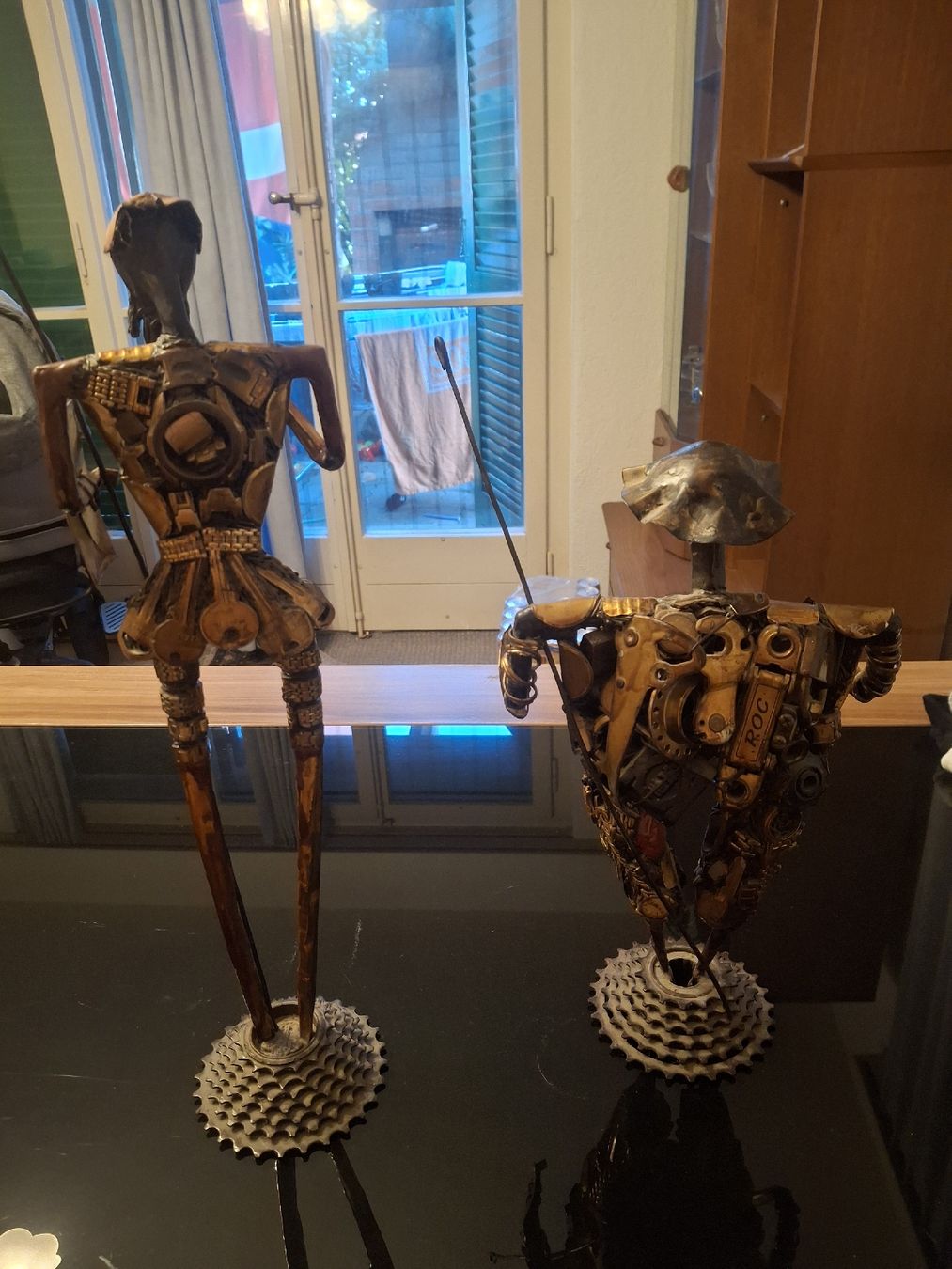 Skulpturen & Statuen: Statuette Don Chisciotte e Sancho Panza in rame e oggetti – Gebraucht aus Wohlen AG von mir_8bs9 3