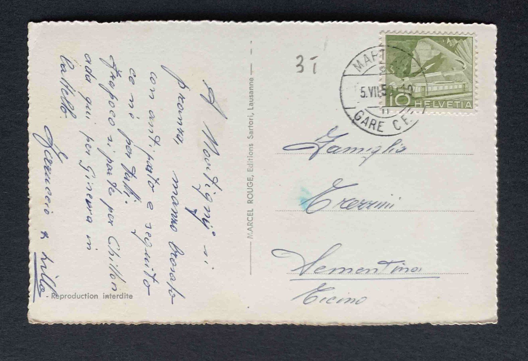 Cartes postales: AK Martigny – D'occasion à Goldau par artelier1 1