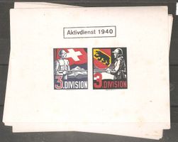 Soldatenmarkenblock Aktivdienst 1940  **