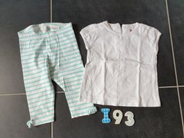 I93: T-Shirt & kurze Leggings Grösse 86