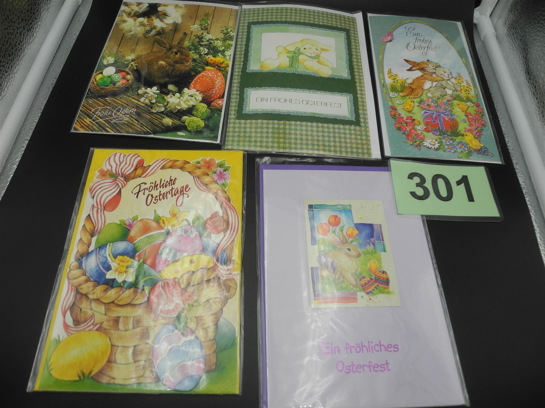 Cartoline: 5 Osterkarten, div. Motive, Nr. 301 – Nuovo e nell'imballaggio originale da Kottwil venduto da Crazyrolf 1