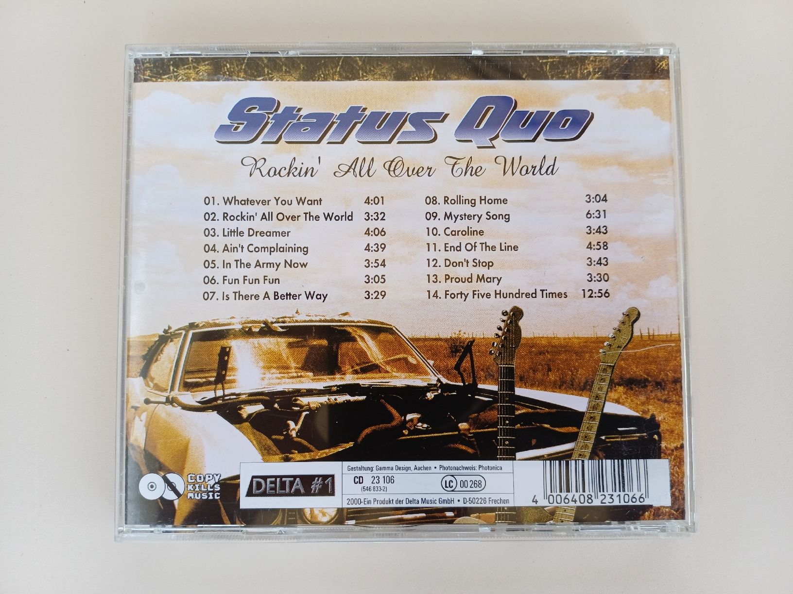 CD: Status Quo "Rockin' all over the World" CD – Usato da Begnins venduto da Drastic-Sound 1