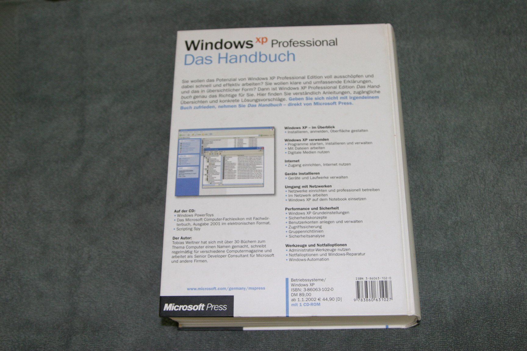 Libri: Buch "Windows XP Professional" von 2001 – Usato da Büren an der Aare venduto da Sabinem71 1