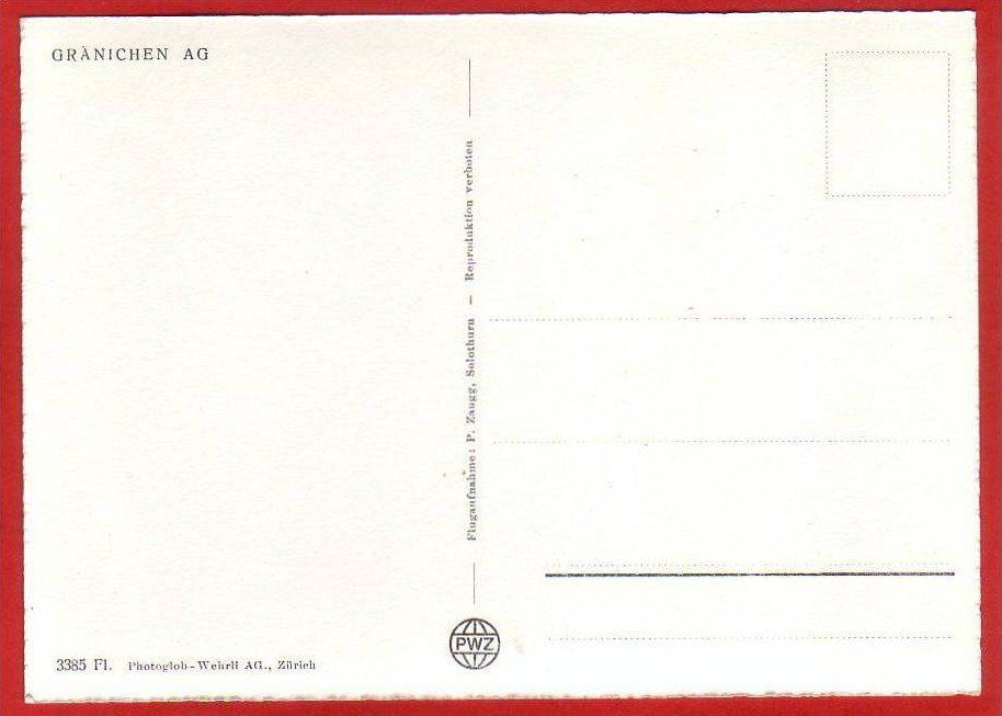 Cartoline postali: GRÄNICHEN, GROSSFORMAT, FLIEGERAUFNAHME – Usato da Grüningen venduto da Kartenlaube 1