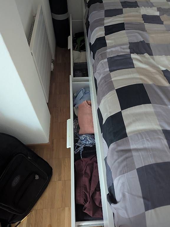Ikea Betten: Doppelbett mit Aufbewahrung / Double size bed with storage – Gebraucht aus Zürich von Spyros 2