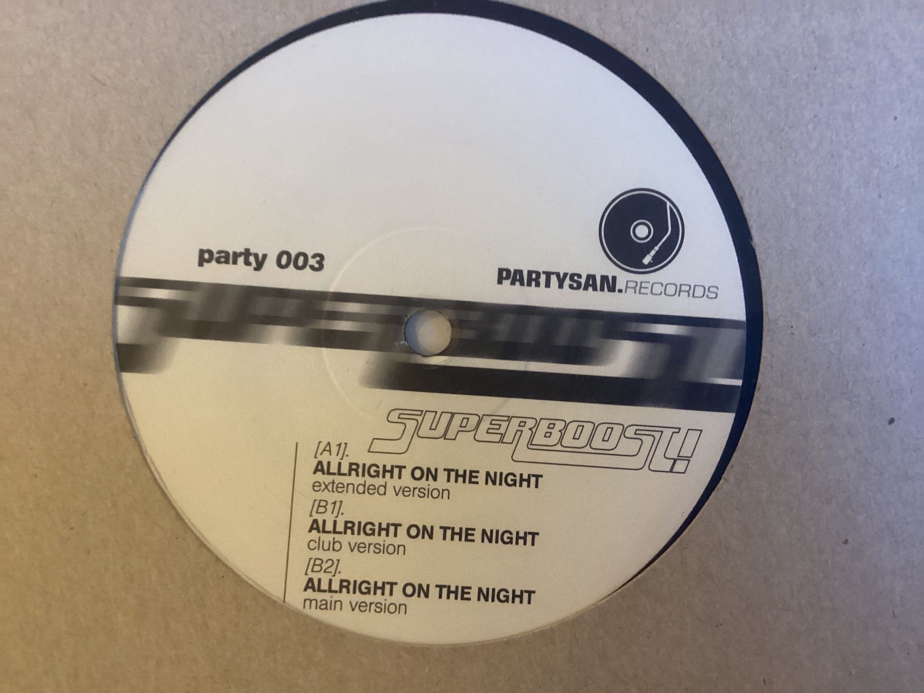 Dischi in vinile: Party 003 Maxi-Single - All Right The Night – Usato da Gutenswil venduto da Hamzian 1