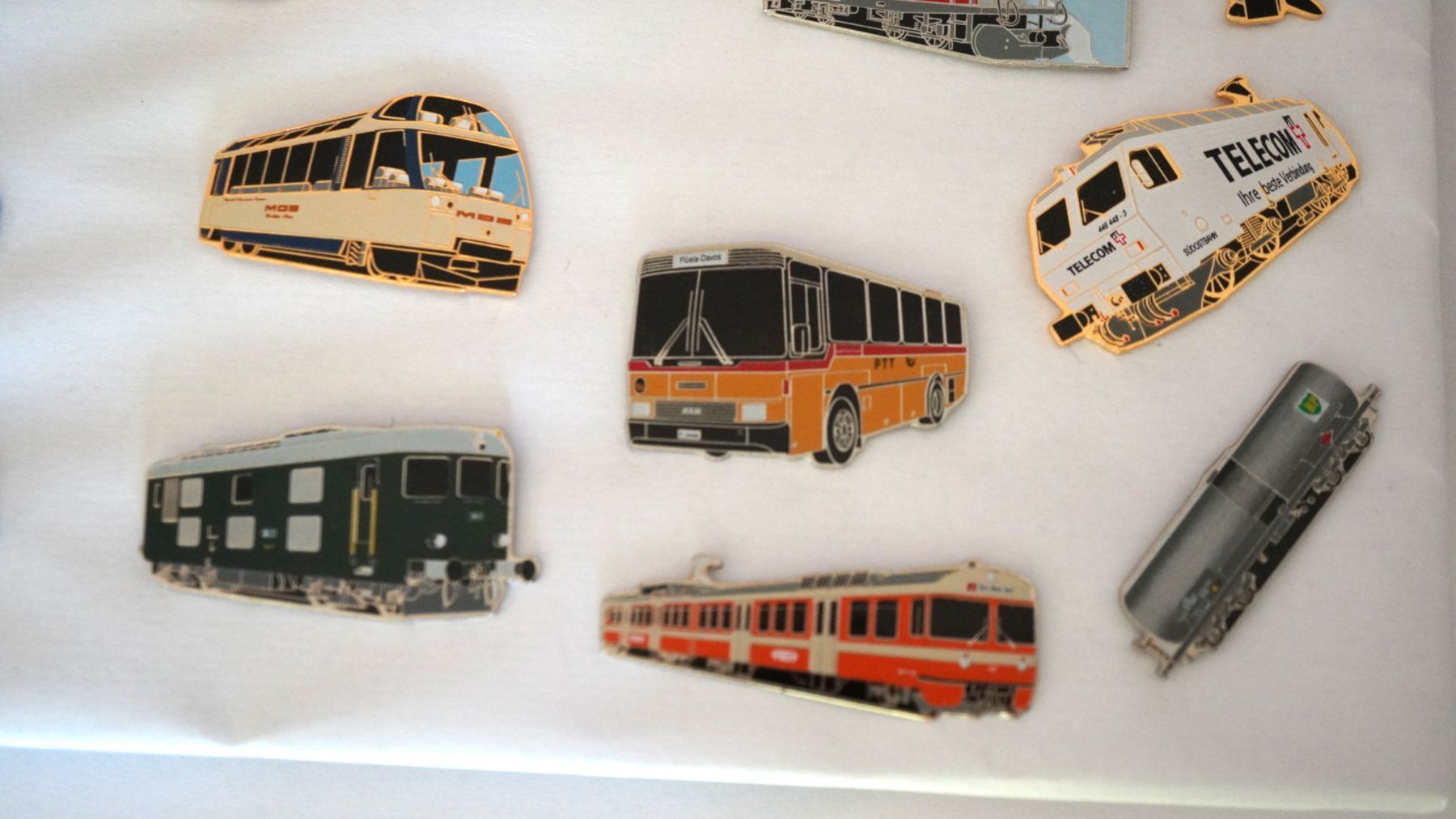 SBB/CFF/FFS Placchette & Badge: 24 x Schmid Müller Eisenbahn/Post – Usato da Worb venduto da worb01 5