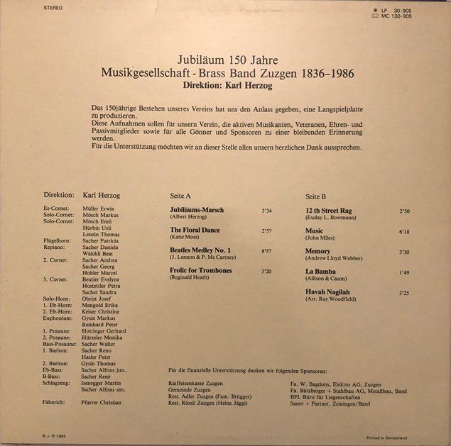 Vinyles: 6x LPs Blasmusik – D'occasion à Grüningen par azulmarron 4