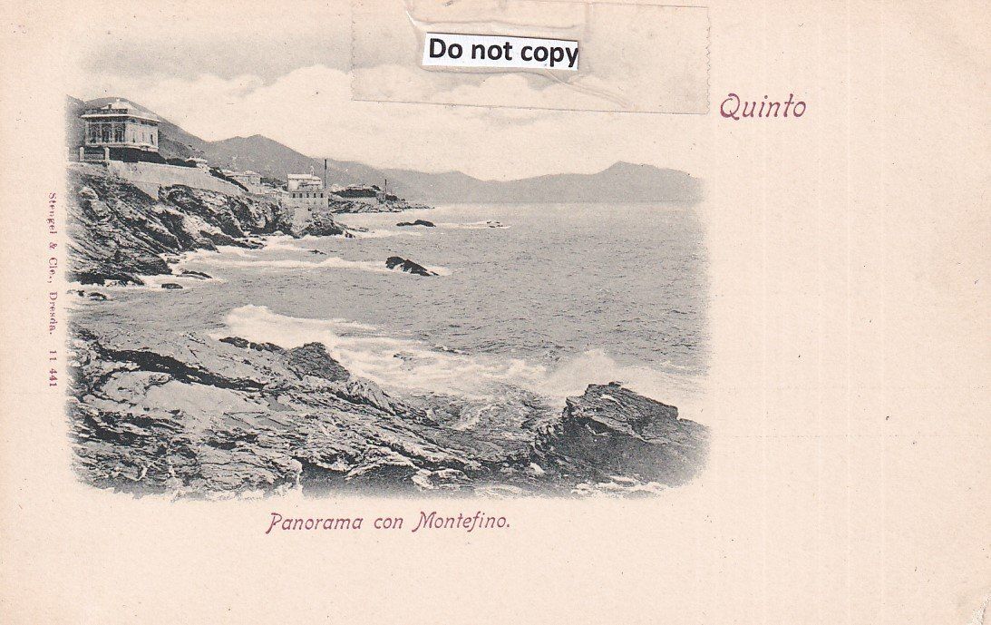 Cartoline postali: Quinto   TI  -   Panorama con Montefino      ca. 1900 – Usato da Brig venduto da Valcards54