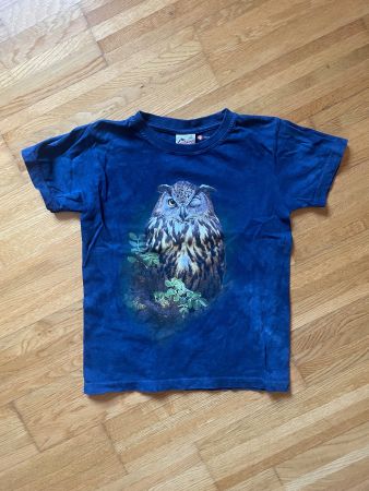 Harlequin Vogelwarte Eule T-Shirt Made in Spain batik blau