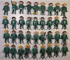 Playmobil Vintage 1974 – 36 grüne Klickys sortenrein RAR