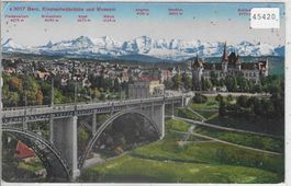 Bern - Kirchenfeldbrücke und Museum - Litho