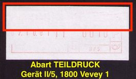 SFS 7_1800 VEVEY_Gerät ll/5_Abart TEILDRUCK_ohne Oberteil !
