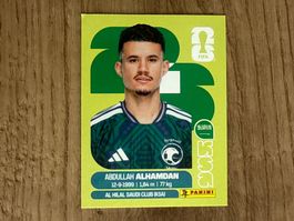 Panini Sticker FIFA World Cup 2026 Abdullah Alhamdan KSA 20