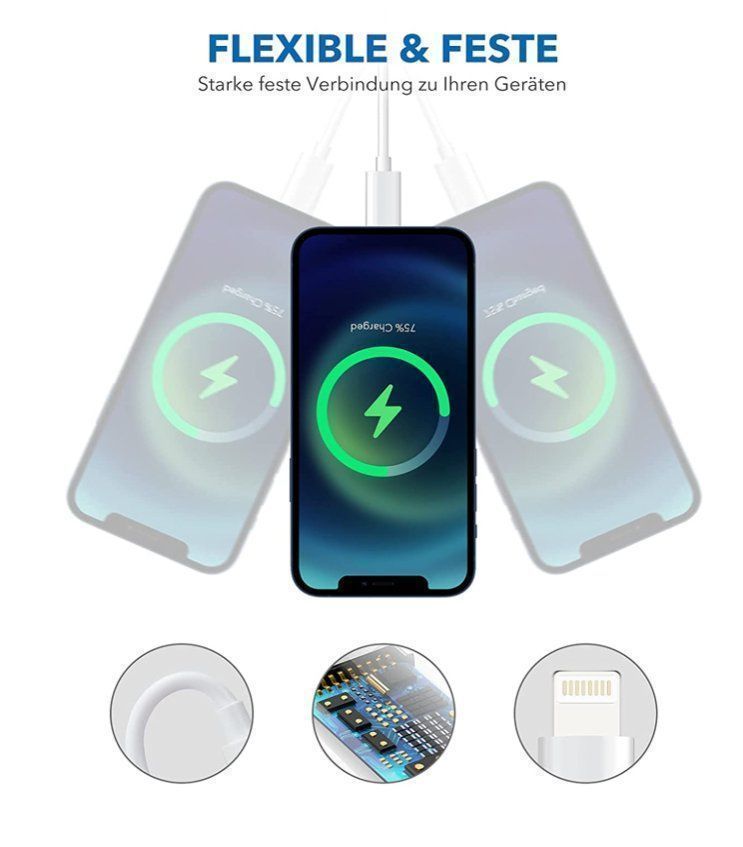 Câbles: 5 iPhone Ladekabel Lightning Kabel – Neuf avec emballage d'origine à Bülach par StoreInShop.com 2