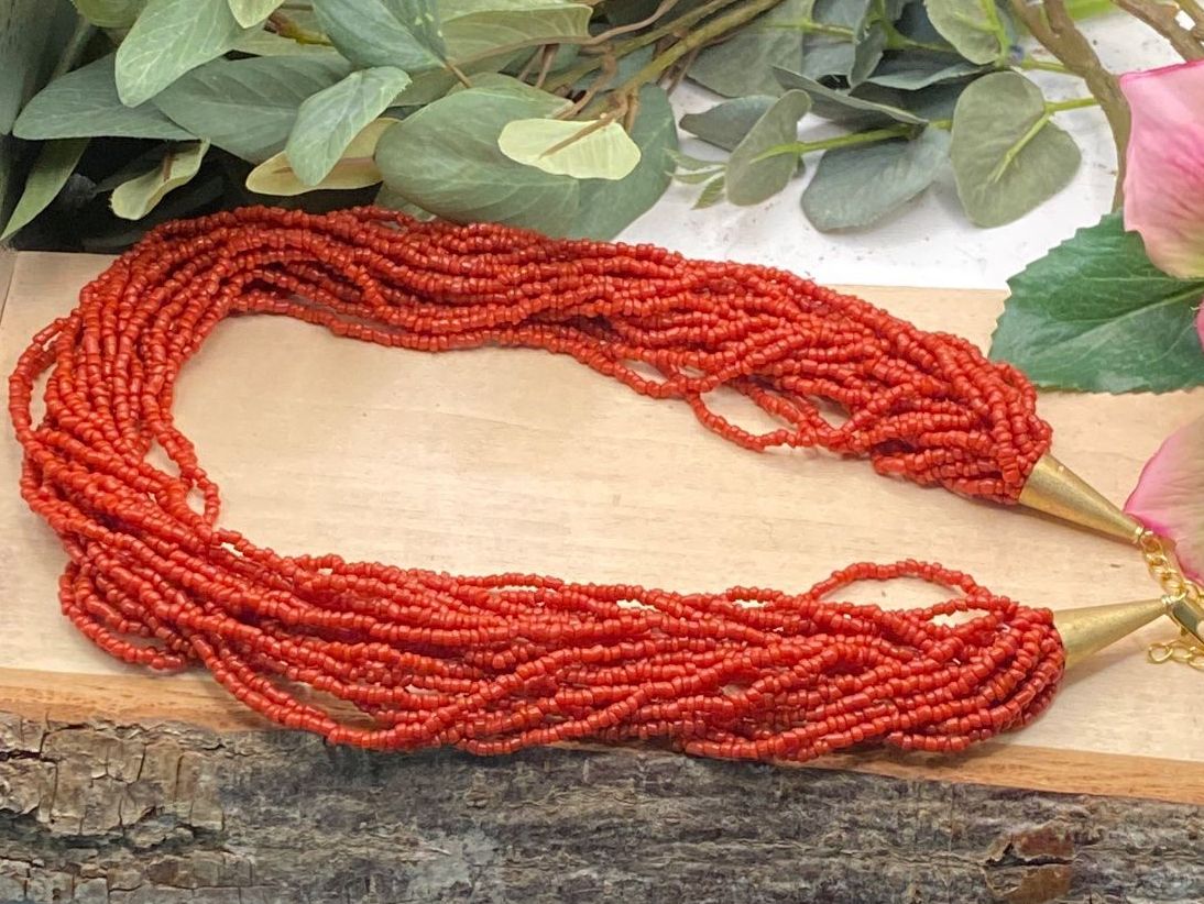 Catenine: Altes Korallen-Collier mit Silberverschluss – Usato da Luzern venduto da S.Kern01 4