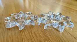 2 Teelichter „Sole Luce“ Glasi Hergiswil, Kerzenhalter