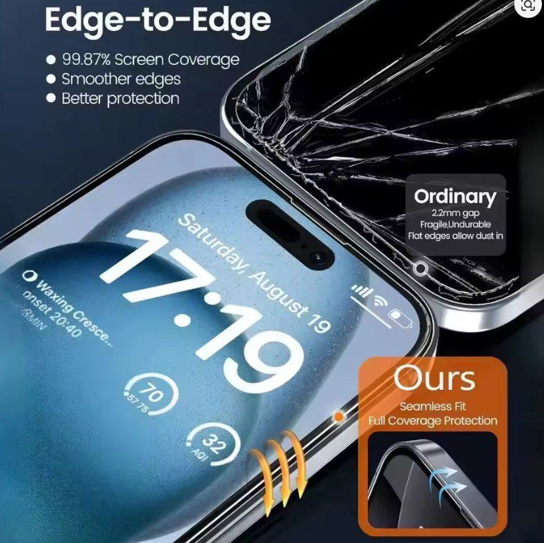 Ritocchi & pellicole di protezione: Apple iPhone 17 Pro - Display Schutzglas + Anbringungsrahmen – Nuovo e nell'imballaggio originale da Rorschacherberg venduto da mir_hgk2 7