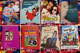 Verschiedene Jugendbuecher und Romane gebraucht