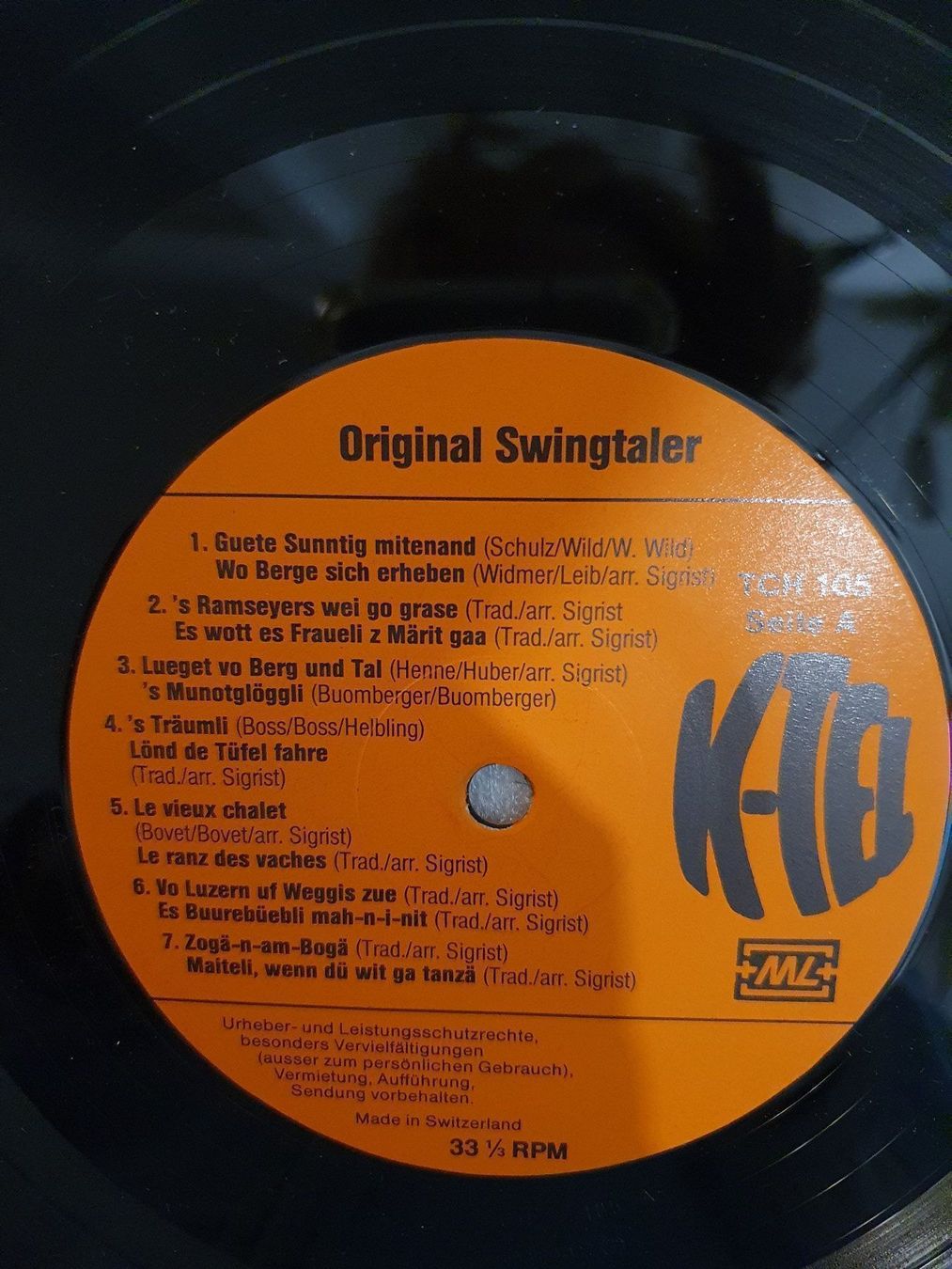 Dischi in vinile: Original Swingtaler - 28 Schwiizer Volkslieder – Usato da Uster venduto da Vinyl-Leidenschaft 4