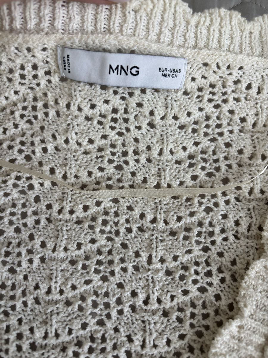 Mango Giacche: Mango Strickjacke in Creme Grösse S – Usato da Augst BL venduto da fine-art 3