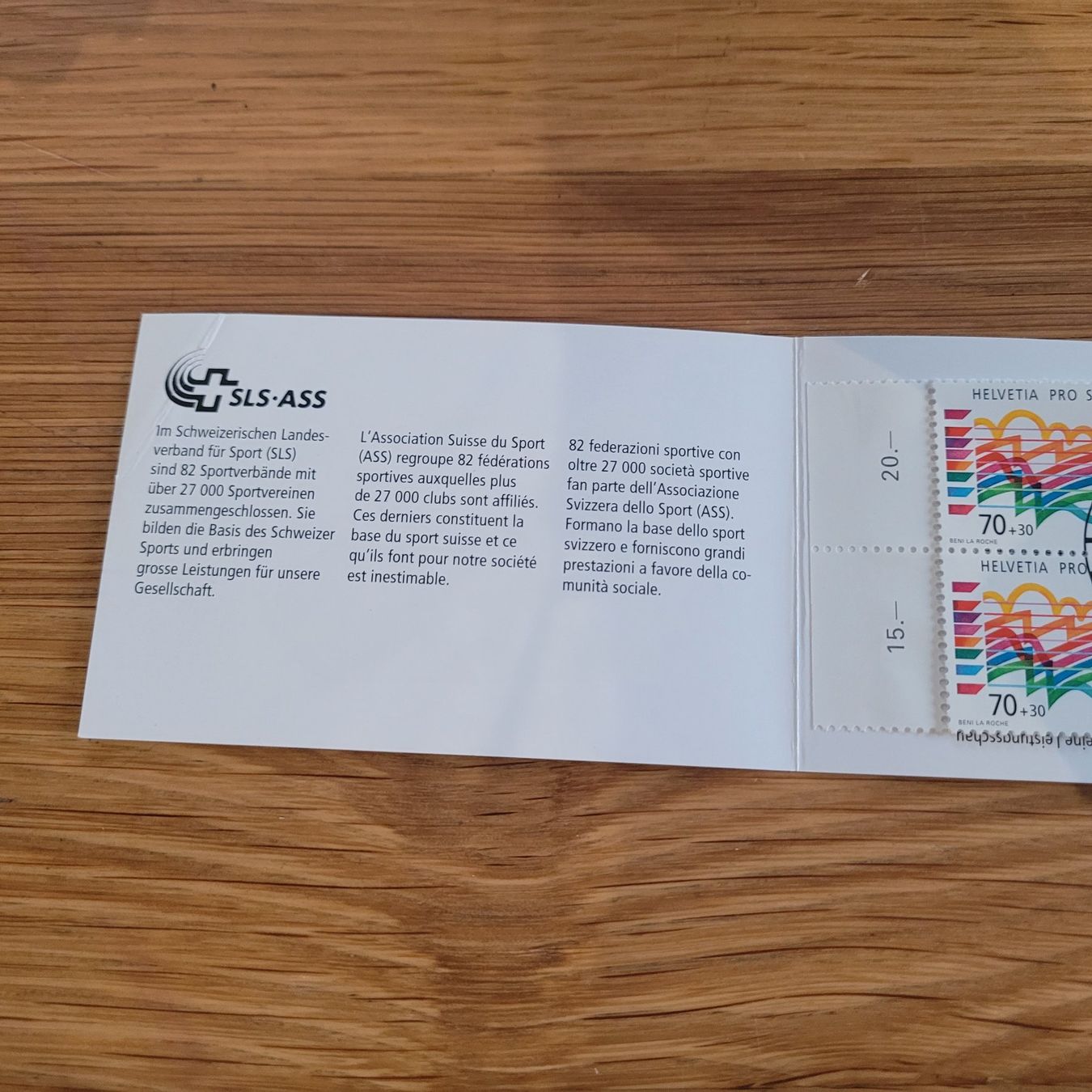 Tous les timbres: Markenheftchen Carnet De Timbre Pro Sport 1996 – D'occasion à Biel/Bienne par Destockweb 1