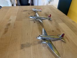 Modellflugzeuge Swissair Set 3 Stck. guter Zustand