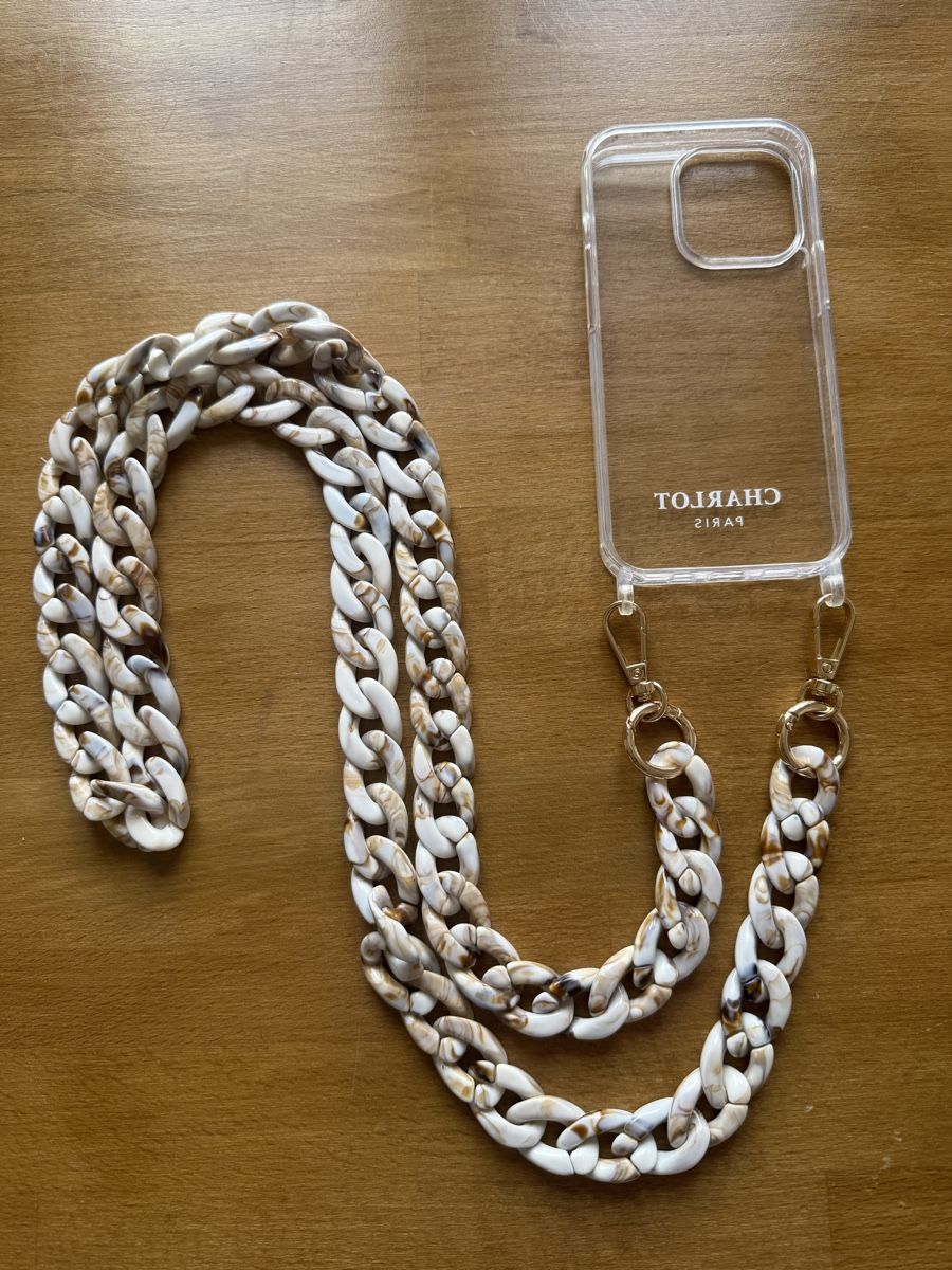 Apple Cover & Protezioni schermo: Coque avec lanière Charlot Paris pour Apple iPhone 13 Pro – Nuovo (secondo la descrizione) da Lausanne venduto da Stephaniesdressing