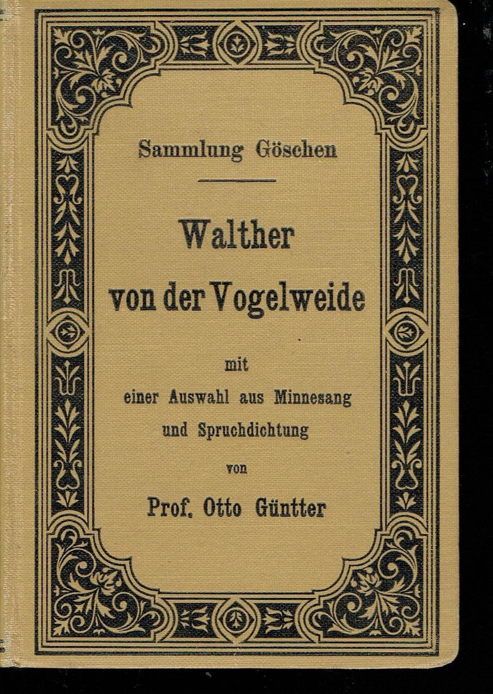 Libri: Otto Güntter - Walther von der Vogelweide – Usato da Nunningen venduto da mercury-for-books