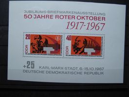 DDR 1967 Roter Oktober Block 26**