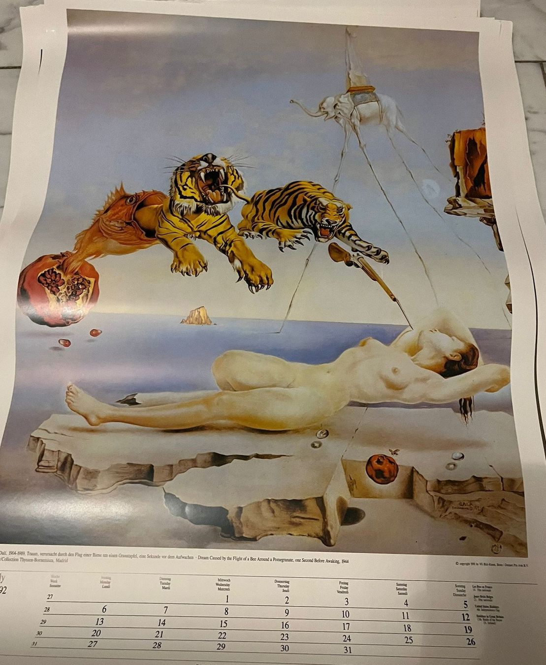 Calendari: 5 Kalenderblätter mit berühmten Gemälden – Usato da Appenzell venduto da marvdo 4