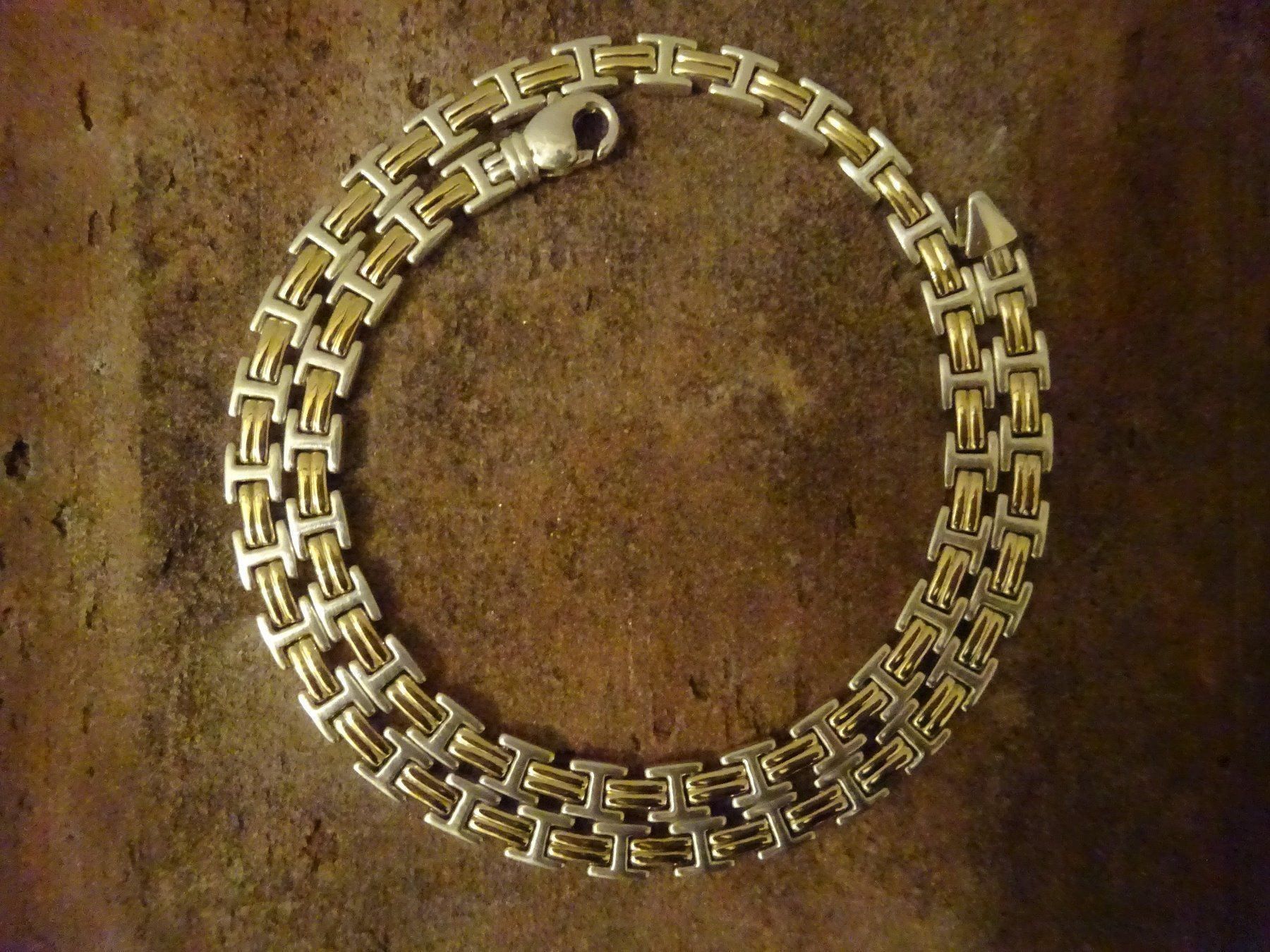 Catenine: Kette Bicolor Buchstabe "H" / 925 Silber – Usato da Esslingen venduto da FetteSchnecke 1