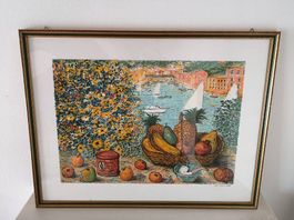CASCELLA Michele 1892 - 1989 / " Portofino "  65 X 85 cm