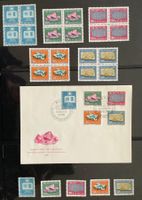 1961 Pro Patria FDC Mineralien +Viererblock +Satz **