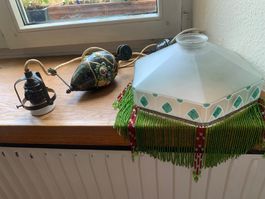 Deckenlampe antike Zuglampe Jugendstil komplett