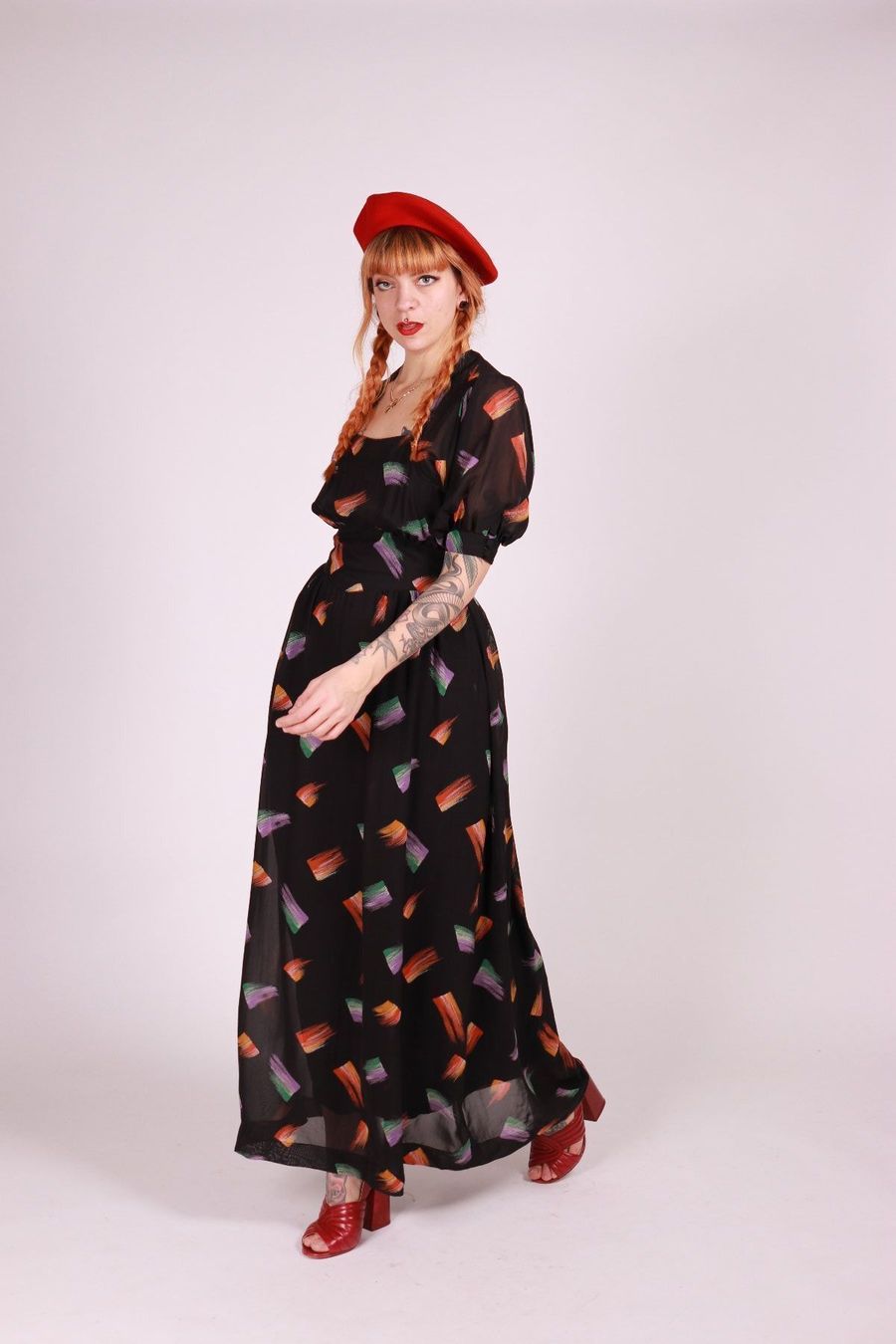 Vestiti: 1970er Maxi Kleid - Gr.S – Usato da Hombrechtikon venduto da BAZ-Vintage 2