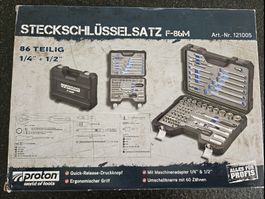 Proton Steckschlüsselsatz F-86M 1/4" + 1/2", 86-teilig
