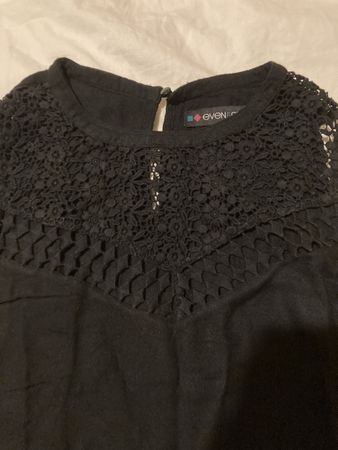 Damen Top Schwarz Grösse M gehäkelt gut erhalten