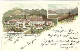 Gruss vom Gurnigel BE  Litho