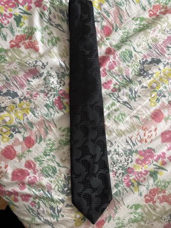 Luxury Tie Rack London Silk Necktie Black Patterned Design